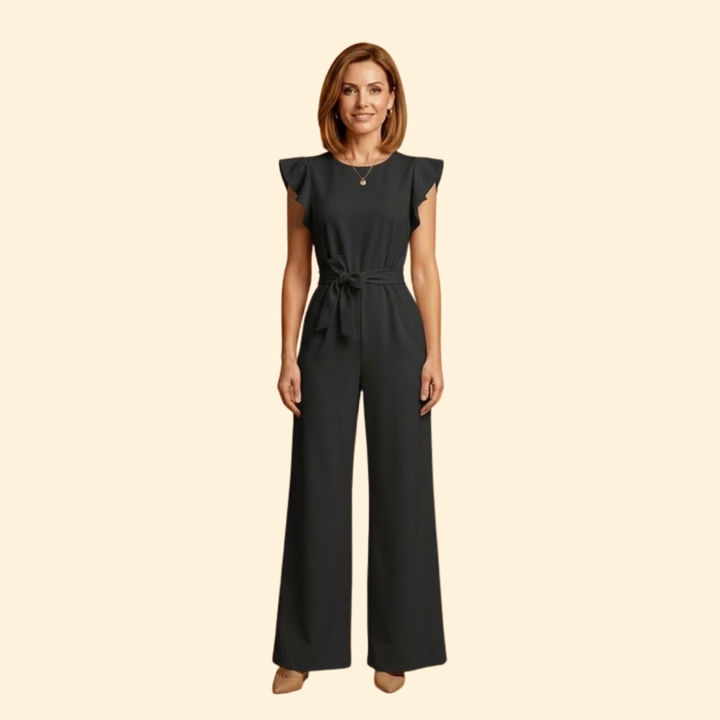 Women's Elegant Jumpsuit with Belt