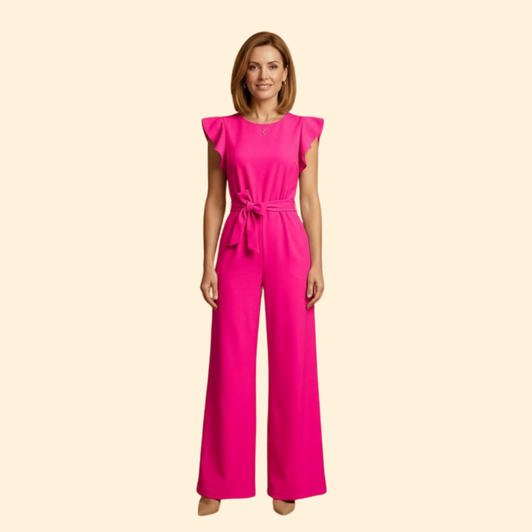 Women's Elegant Jumpsuit with Belt