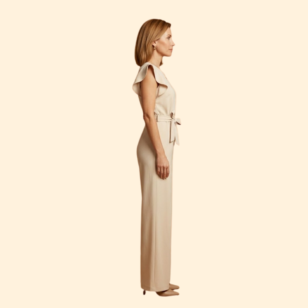 Women's Elegant Jumpsuit with Belt