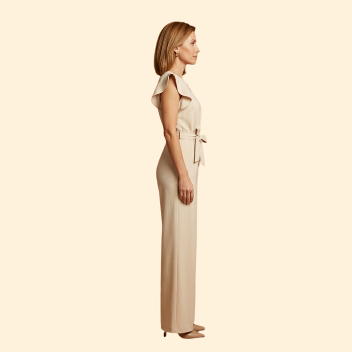 Women's Elegant Jumpsuit with Belt