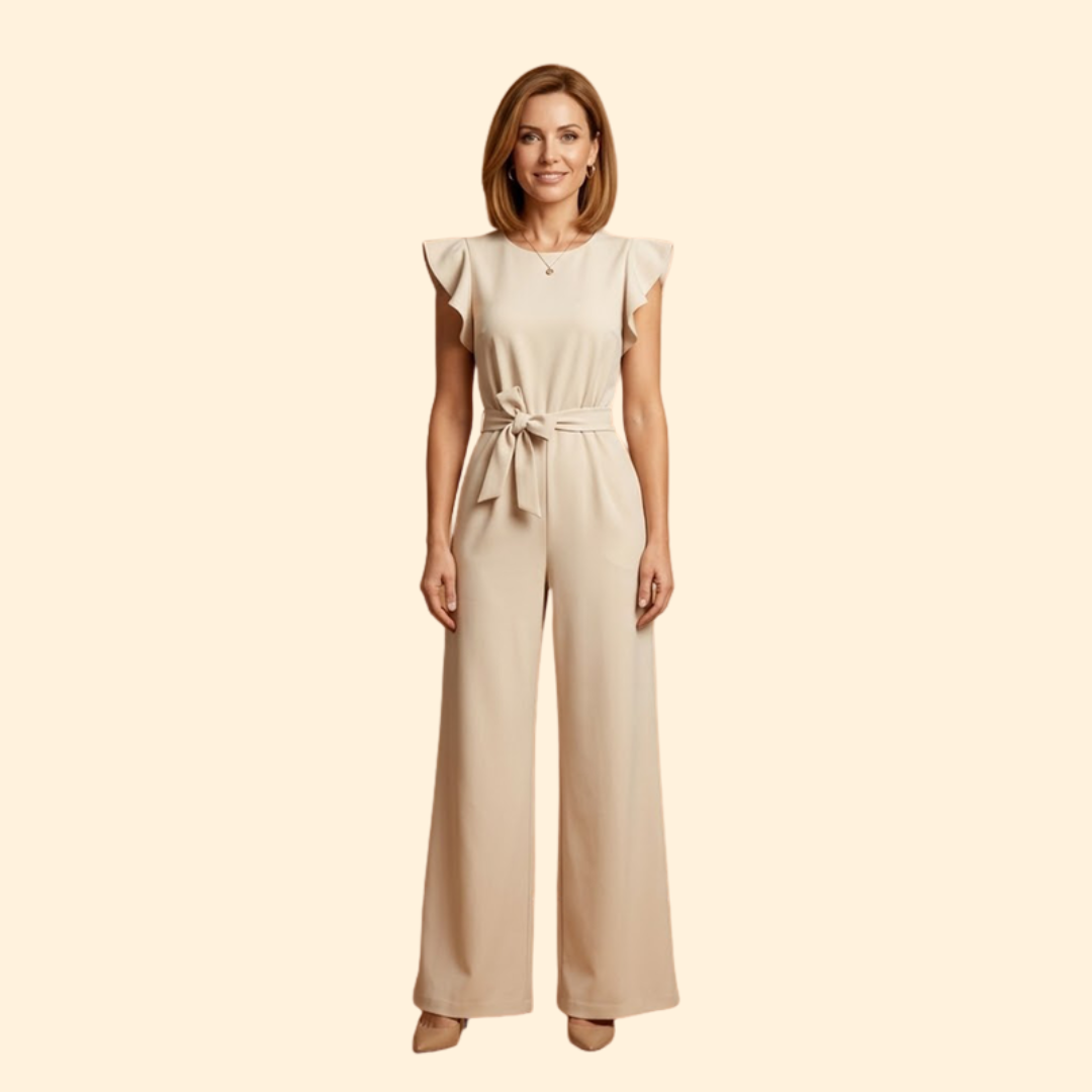 Women's Elegant Jumpsuit with Belt