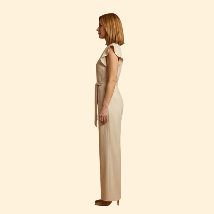 Women's Elegant Jumpsuit with Belt