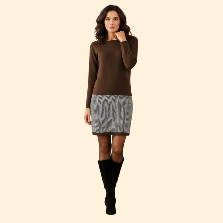 Women's Elegant Knit Mini Dress