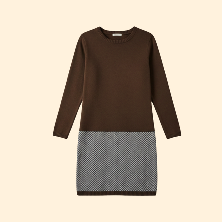 Women's Elegant Knit Mini Dress