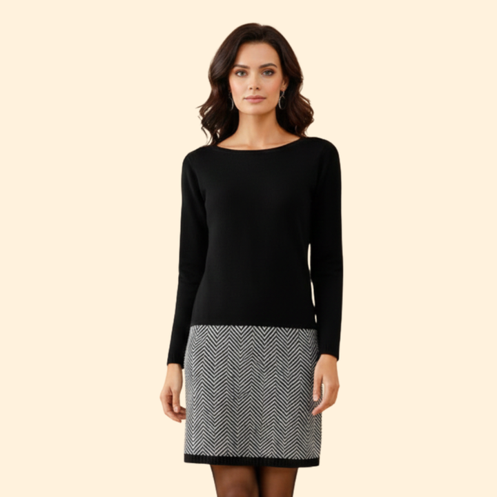 Women's Elegant Knit Mini Dress