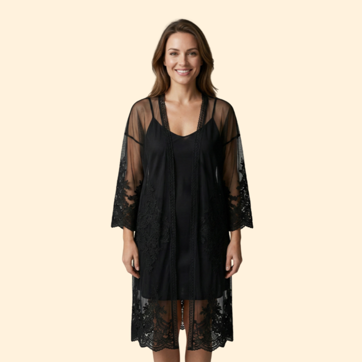 Women's Elegant Lace Beach Kimono