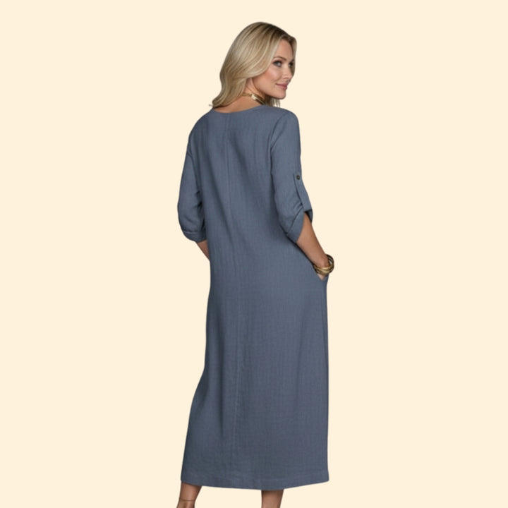 Women's Elegant Linen Dress