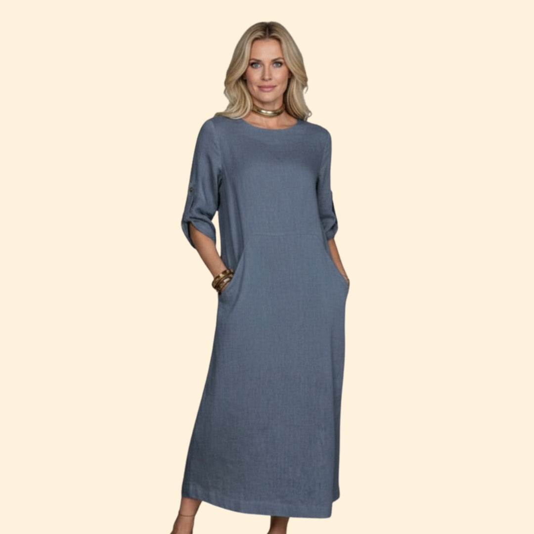 Women's Elegant Linen Dress