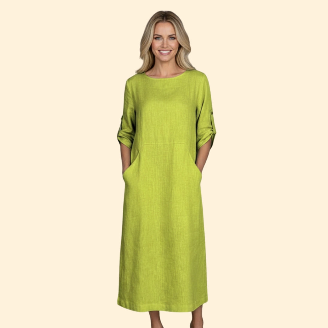 Women's Elegant Linen Dress