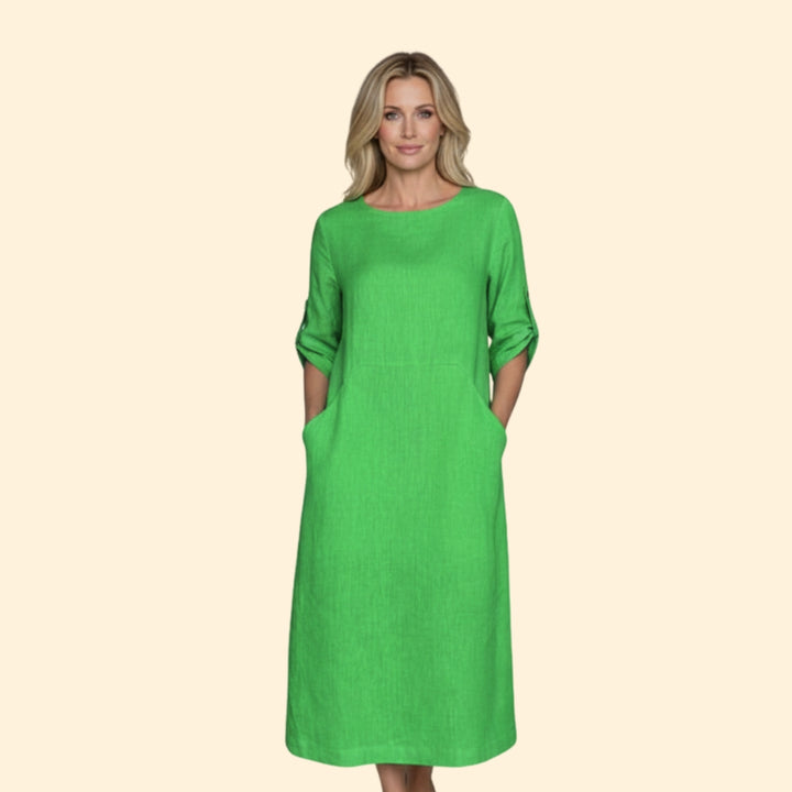 Women's Elegant Linen Dress