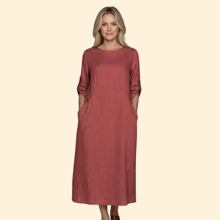 Women's Elegant Linen Dress