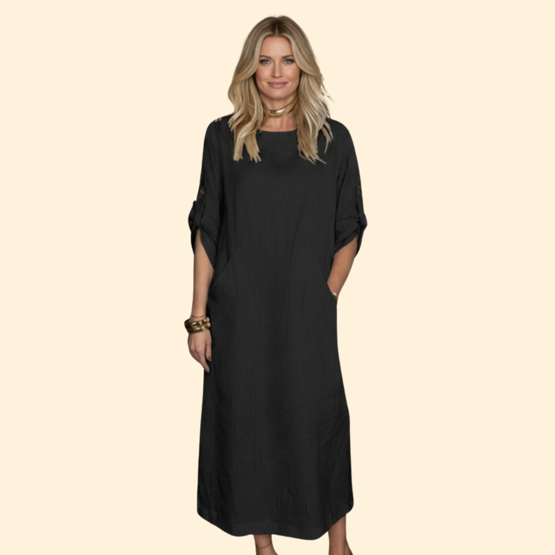 Women's Elegant Linen Dress