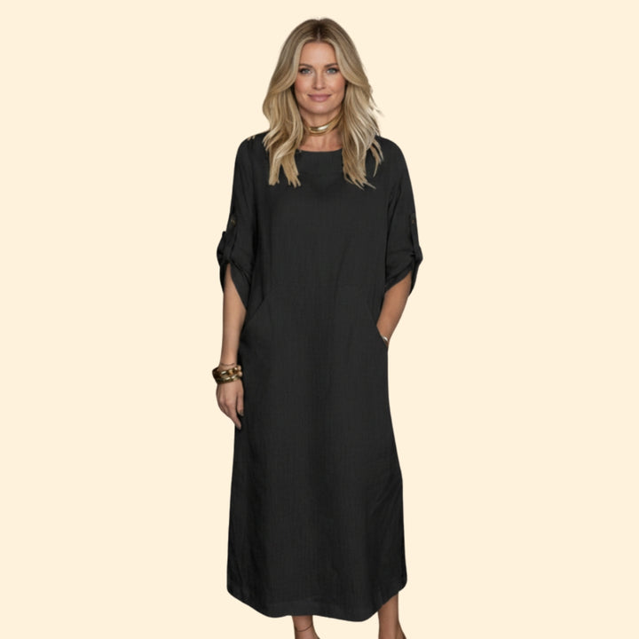 Women's Elegant Linen Dress