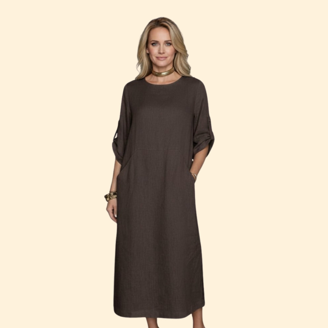 Women's Elegant Linen Dress