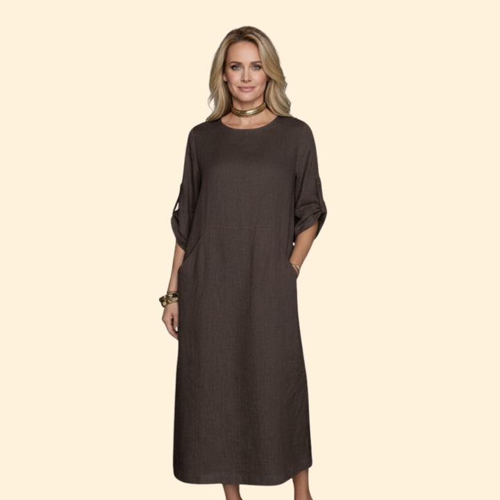 Women's Elegant Linen Dress