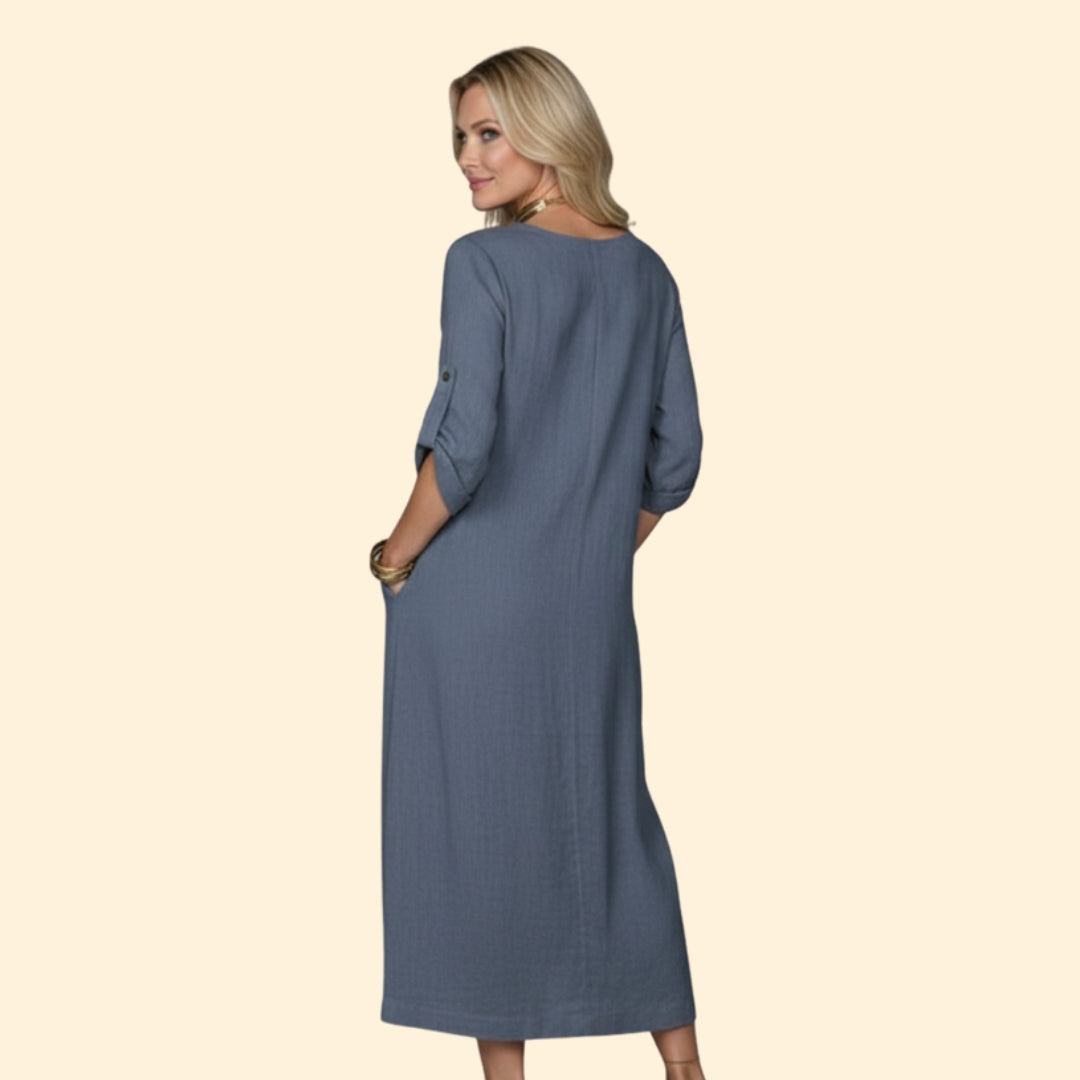 Women's Elegant Linen Dress