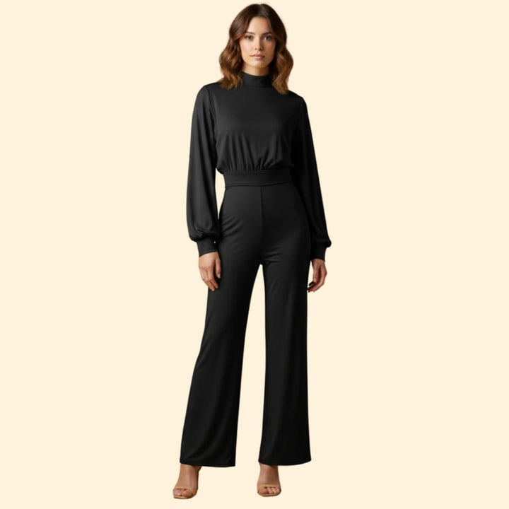 Women's Elegant Long-Sleeve Jumpsuit