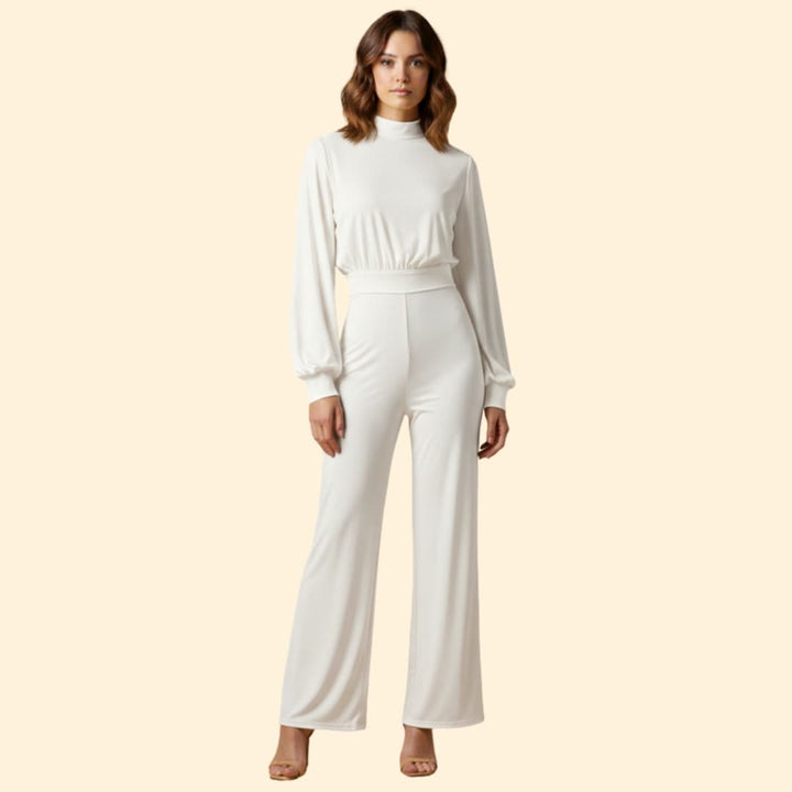 Women's Elegant Long-Sleeve Jumpsuit
