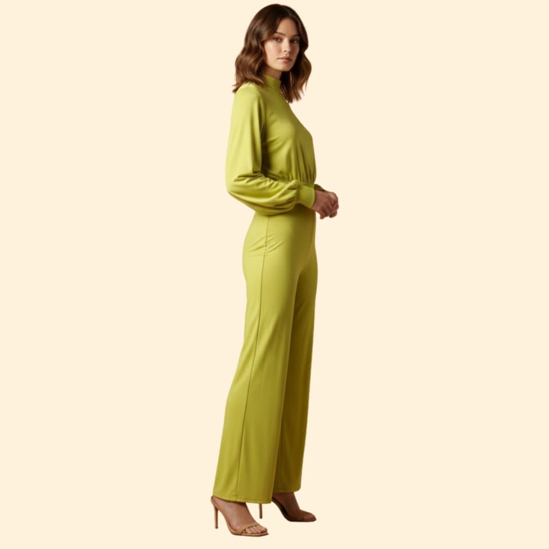 Women's Elegant Long-Sleeve Jumpsuit