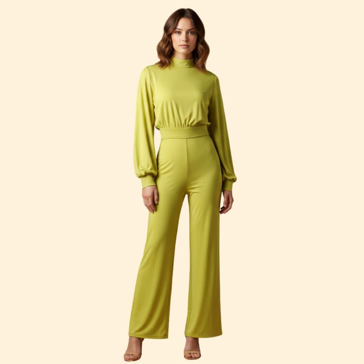 Women's Elegant Long-Sleeve Jumpsuit