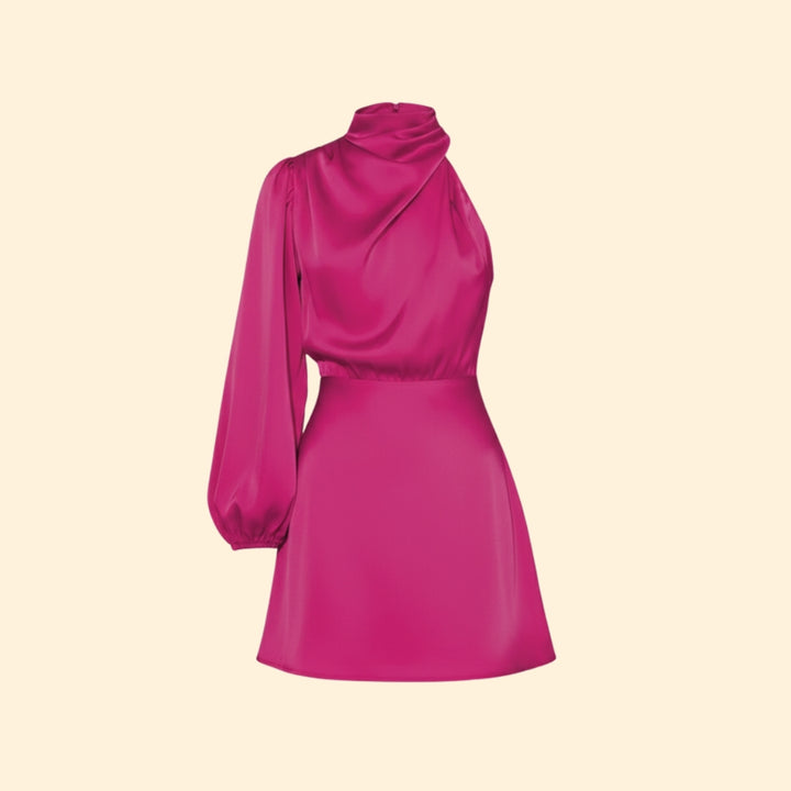 Women's Elegant One-Shoulder Dress
