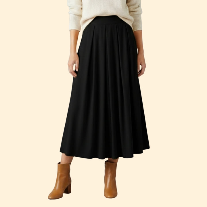 Women's Elegant Pleated Maxi Skirt