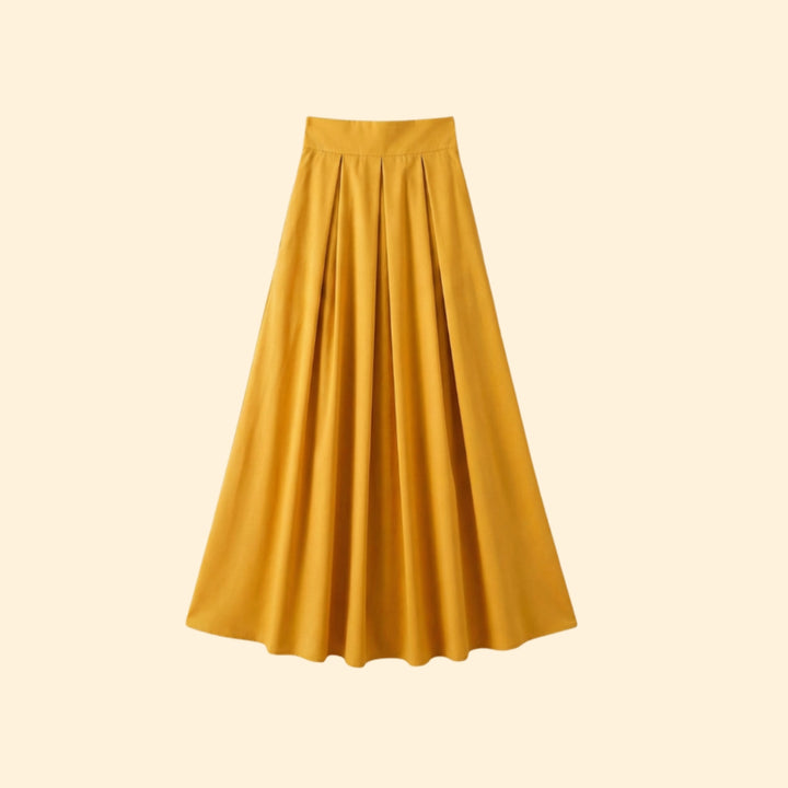 Women's Elegant Pleated Maxi Skirt