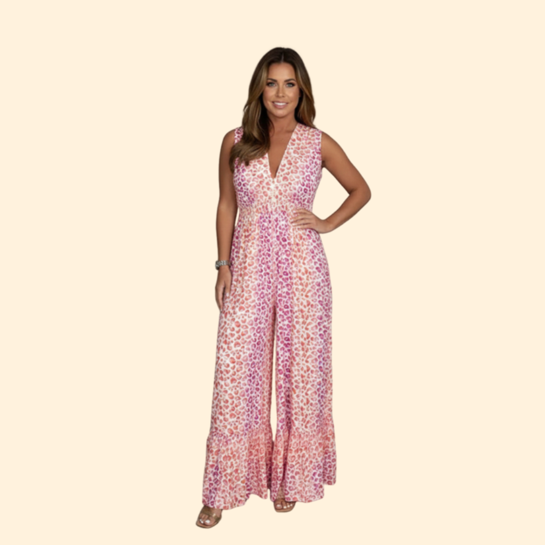 Women's Elegant Printed Jumpsuit
