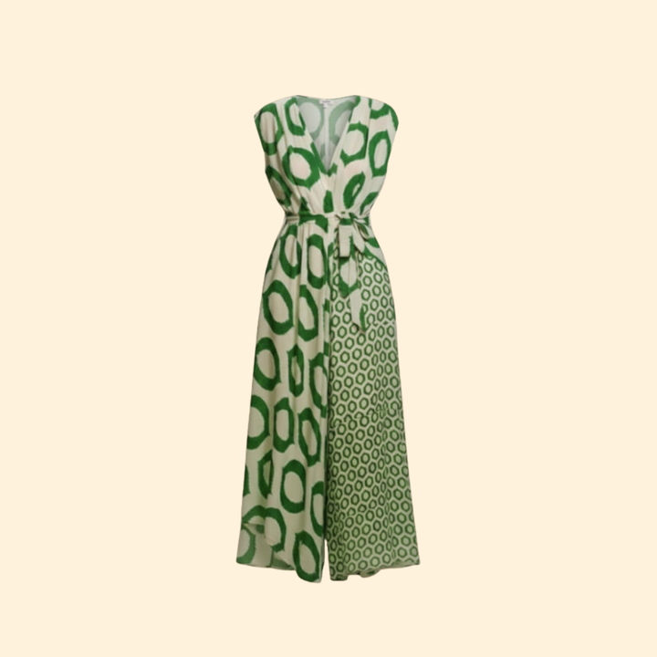Women's Elegant Printed Maxi Jumpsuit