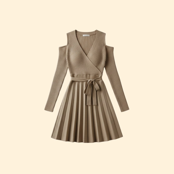 Women's Elegant Ribbed Dress