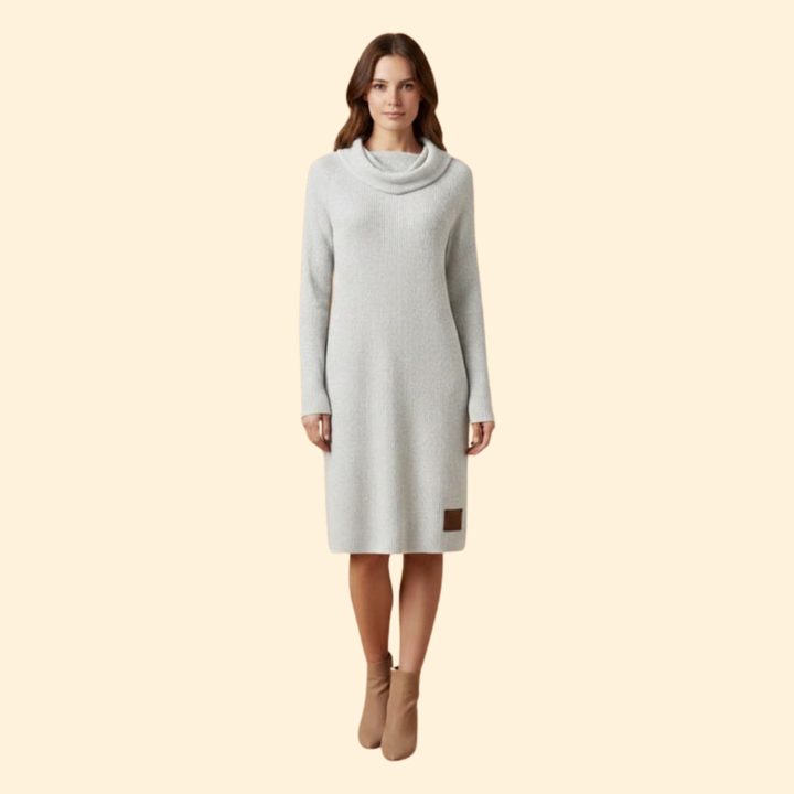Women’s Elegant Ribbed Knit Dress