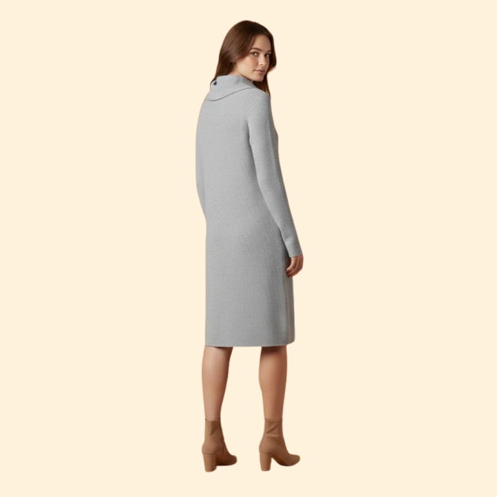 Women’s Elegant Ribbed Knit Dress