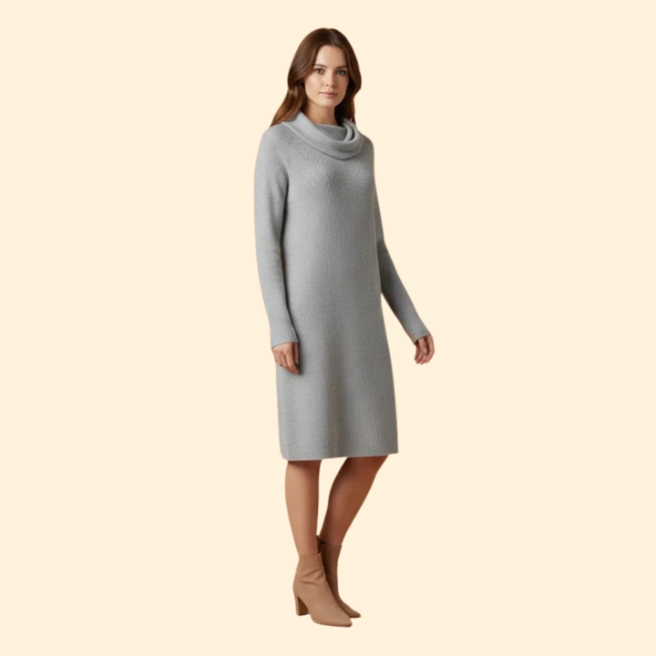 Women’s Elegant Ribbed Knit Dress