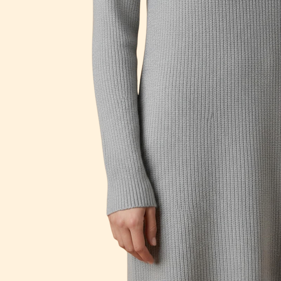 Women’s Elegant Ribbed Knit Dress