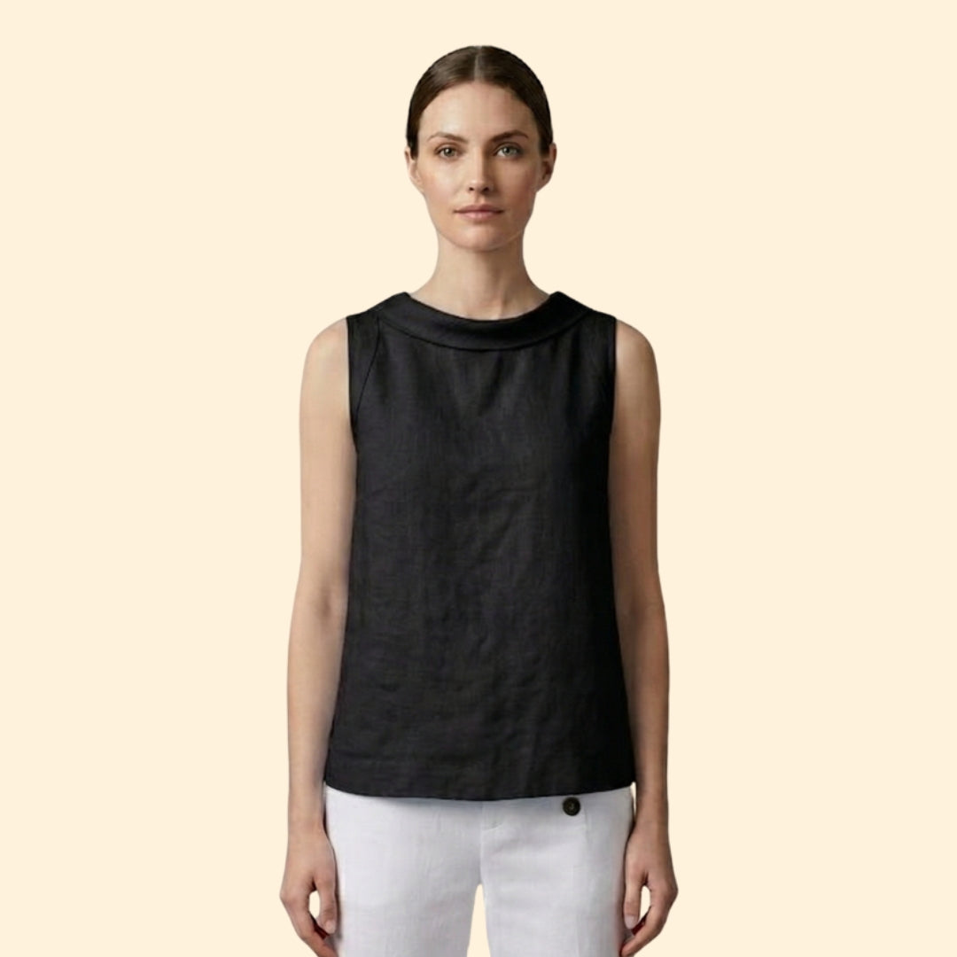 Women's Elegant Roll Collar Top