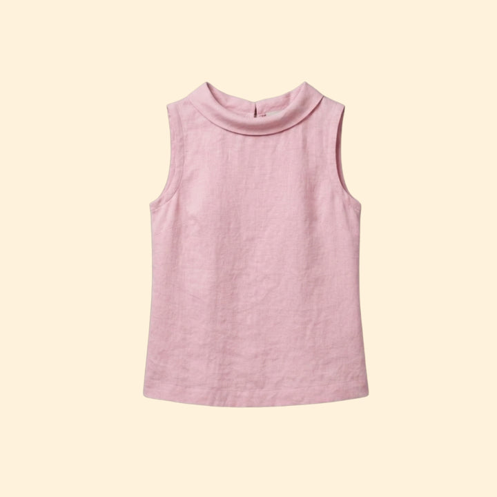 Women's Elegant Roll Collar Top