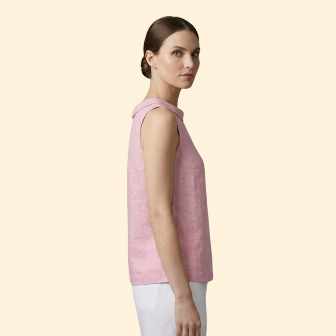 Women's Elegant Roll Collar Top