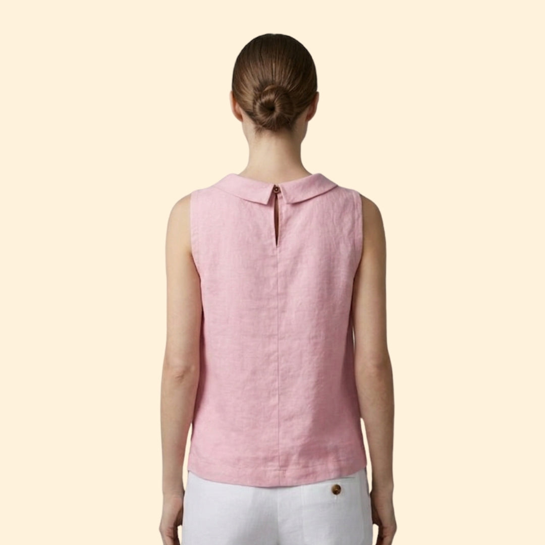 Women's Elegant Roll Collar Top