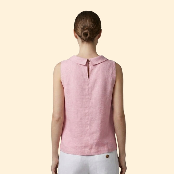 Women's Elegant Roll Collar Top