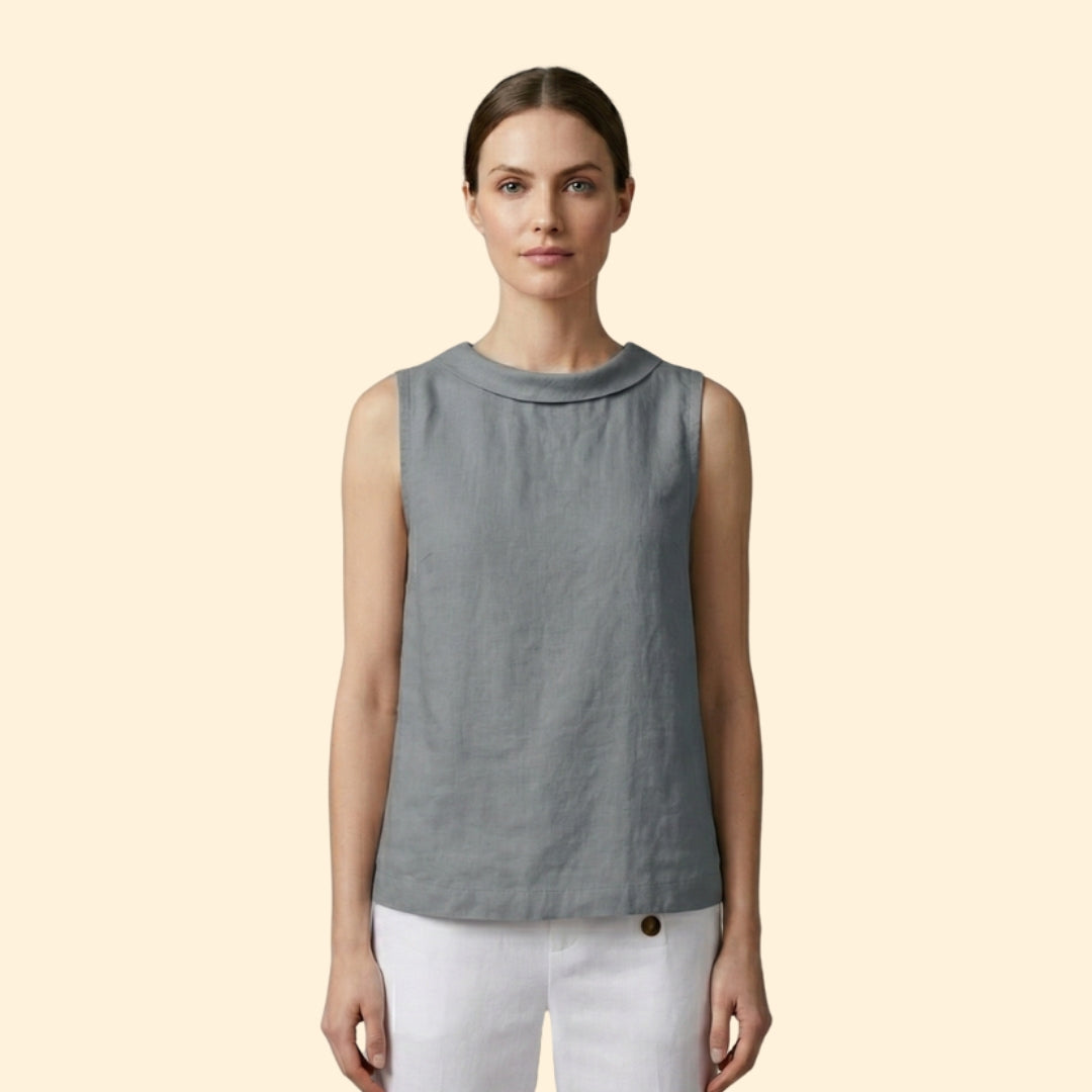 Women's Elegant Roll Collar Top