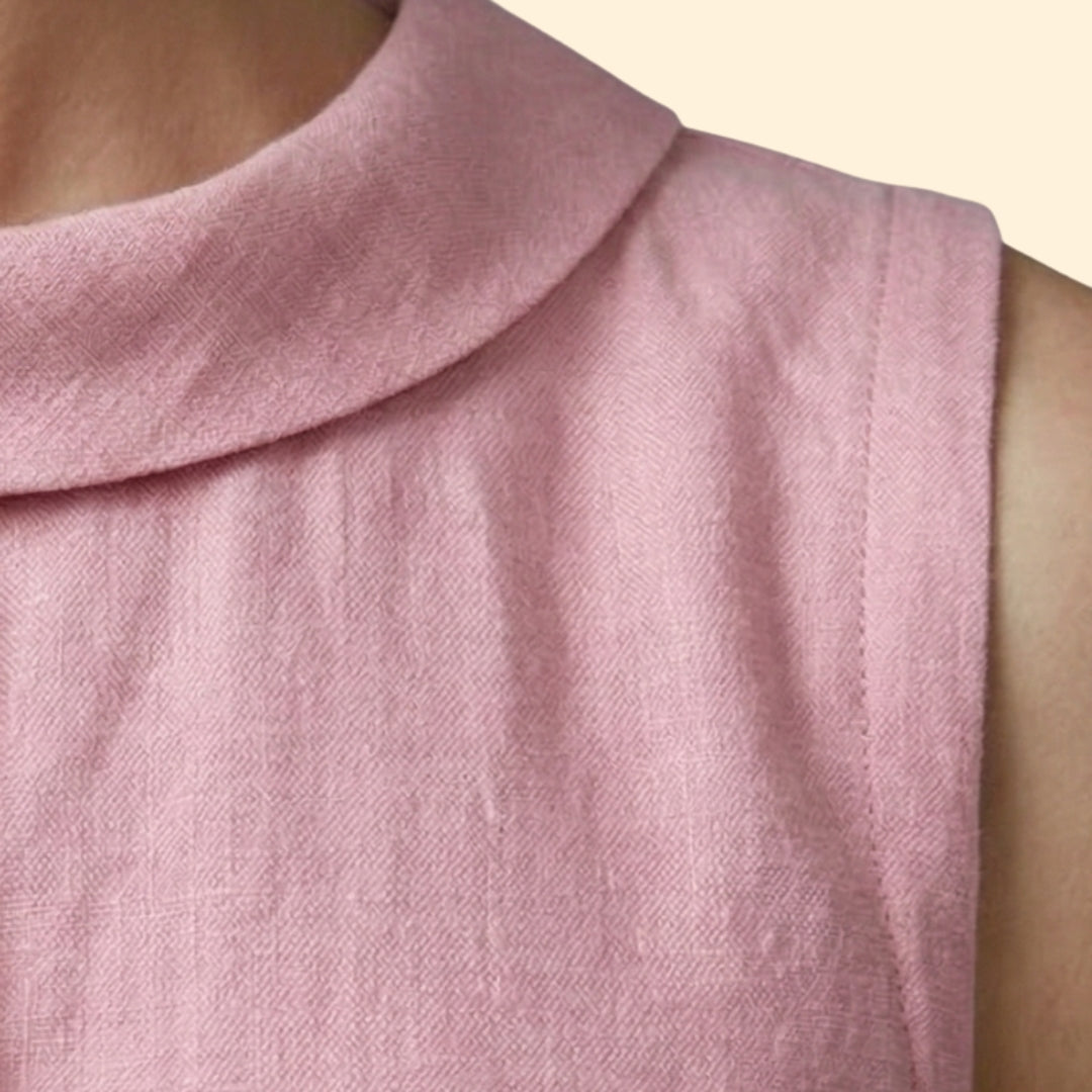 Women's Elegant Roll Collar Top
