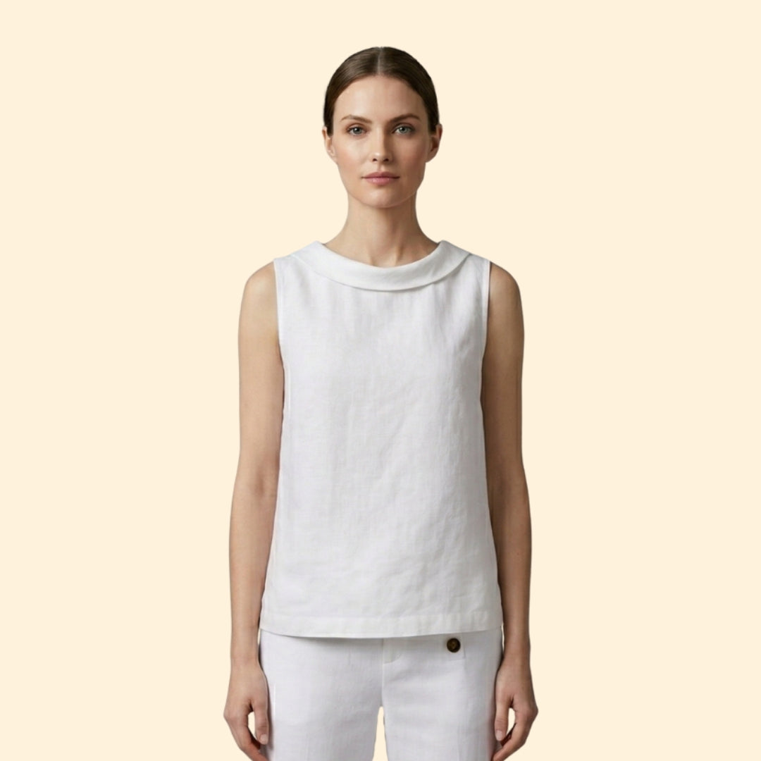 Women's Elegant Roll Collar Top