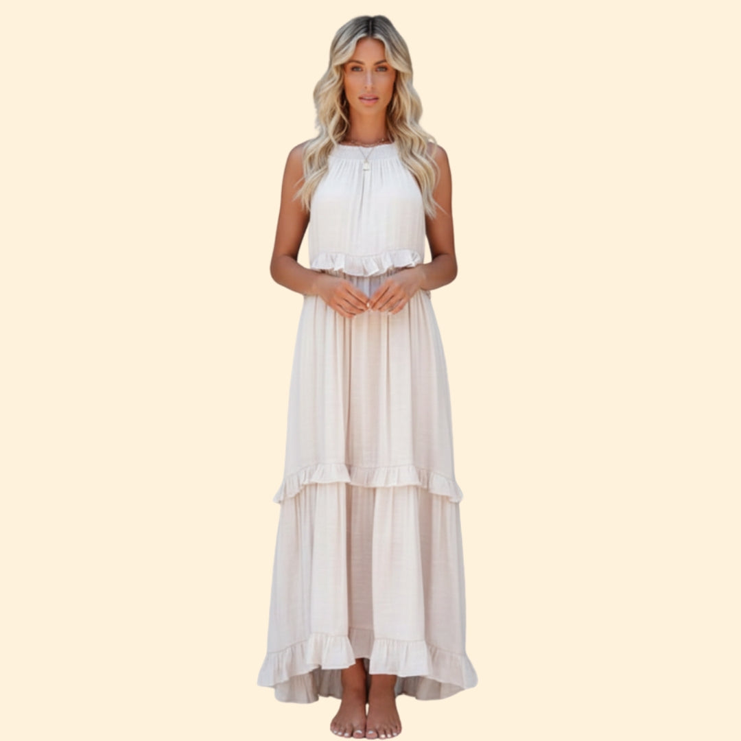 Women's Elegant Ruffle Maxi Dress