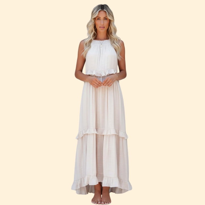 Women's Elegant Ruffle Maxi Dress