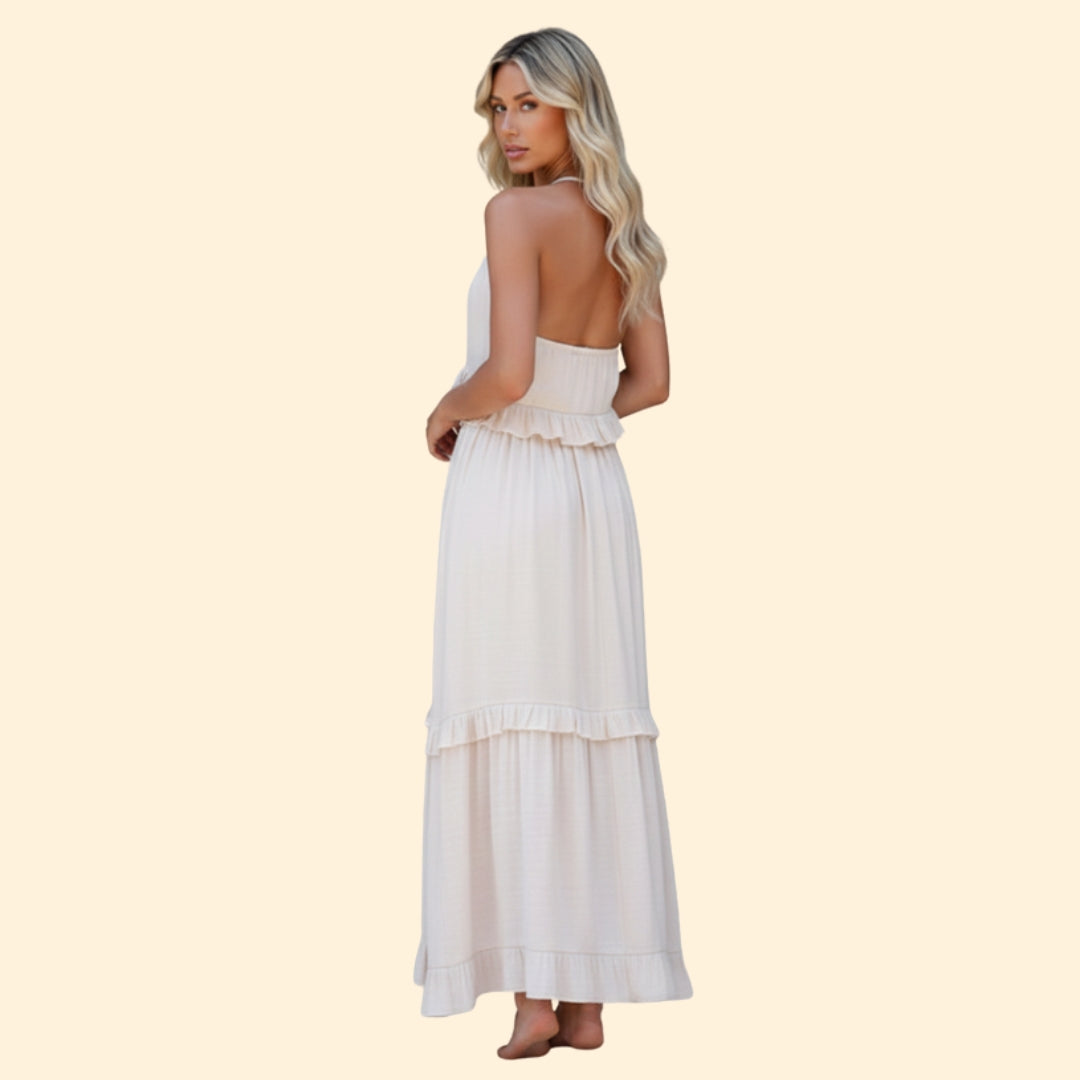 Women's Elegant Ruffle Maxi Dress