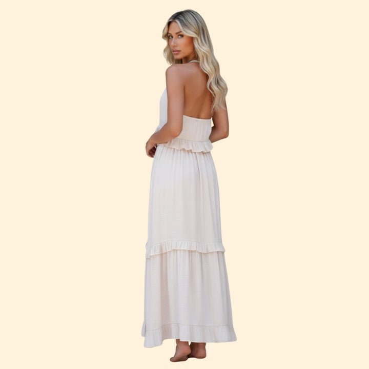 Women's Elegant Ruffle Maxi Dress