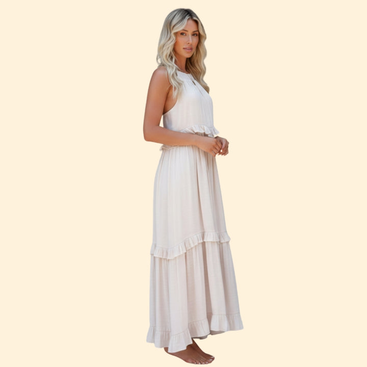 Women's Elegant Ruffle Maxi Dress
