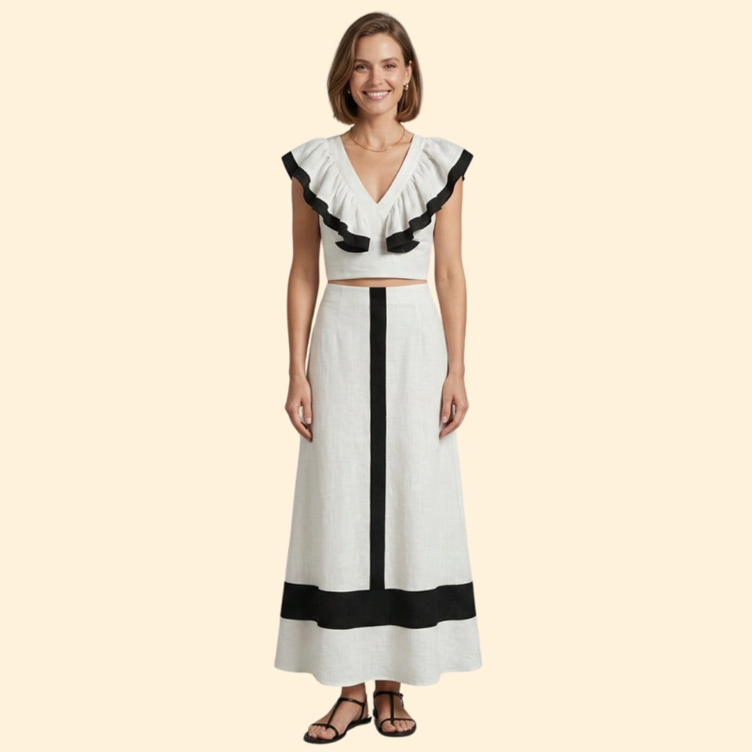 Women's Elegant Ruffle Set