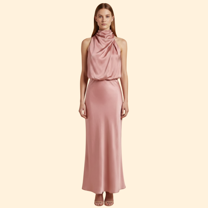 Women’s Elegant Satin Evening Dress