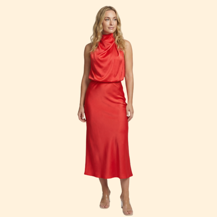 Women’s Elegant Satin Evening Dress